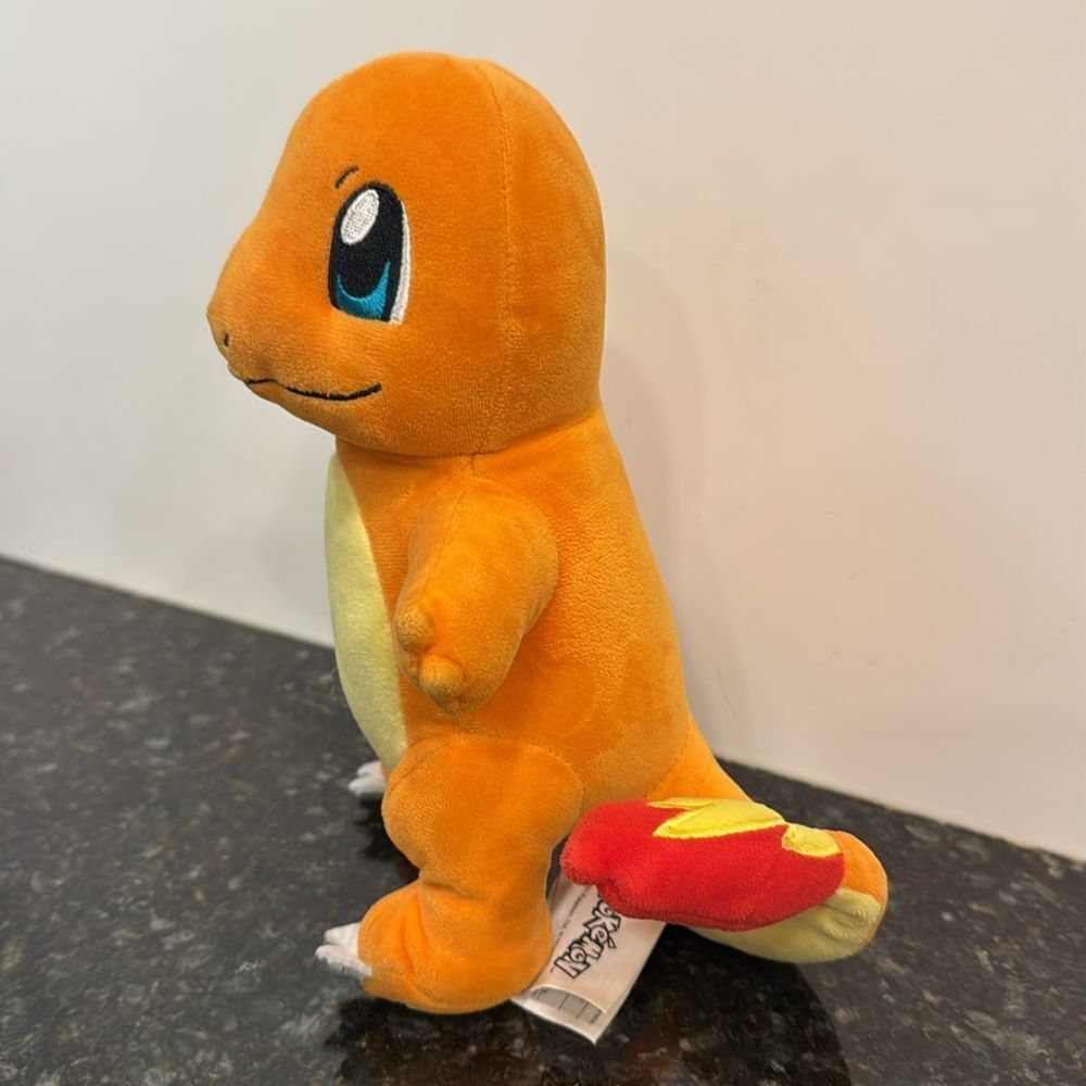 Pokemon Charmander Plush 9” Smiling Wicked Cool Toy Plushie Stuffed - Picture 3 of 8